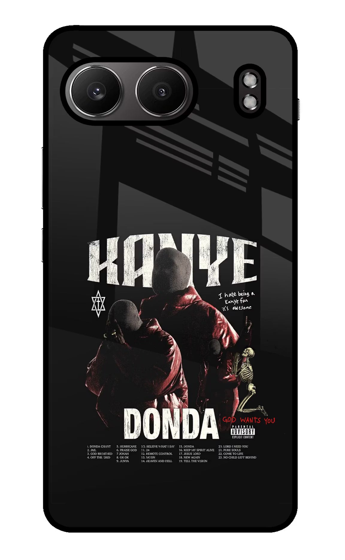 Donda Kanye West OnePlus Nord 4 Glass Case Back Cover by Casekaro