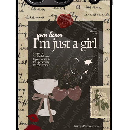 I am just a girl OnePlus Nord 4 Glass Case