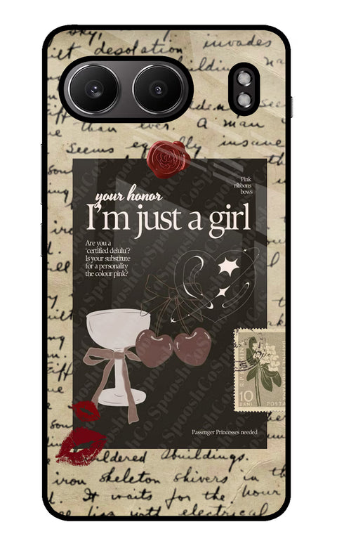 I am just a girl OnePlus Nord 4 Glass Case
