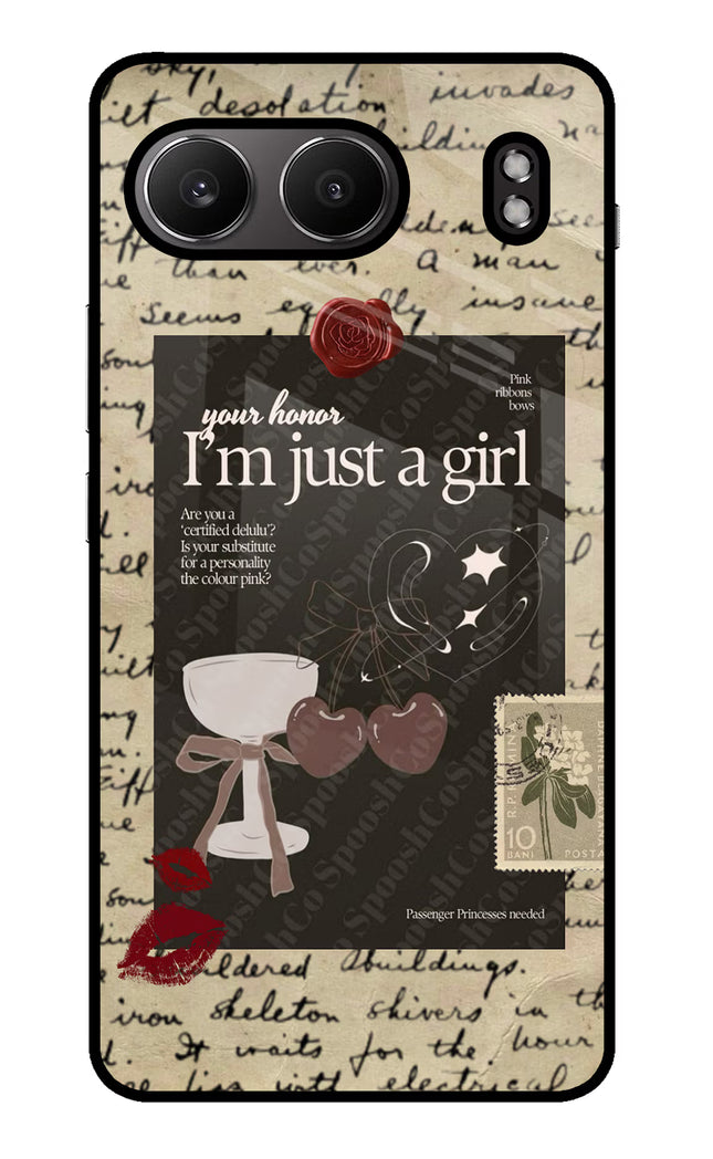 I am just a girl OnePlus Nord 4 Glass Case
