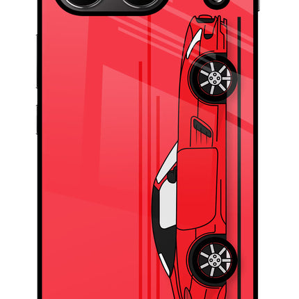 Red Velocity OnePlus Nord 4 Glass Case Back Cover by Casekaro