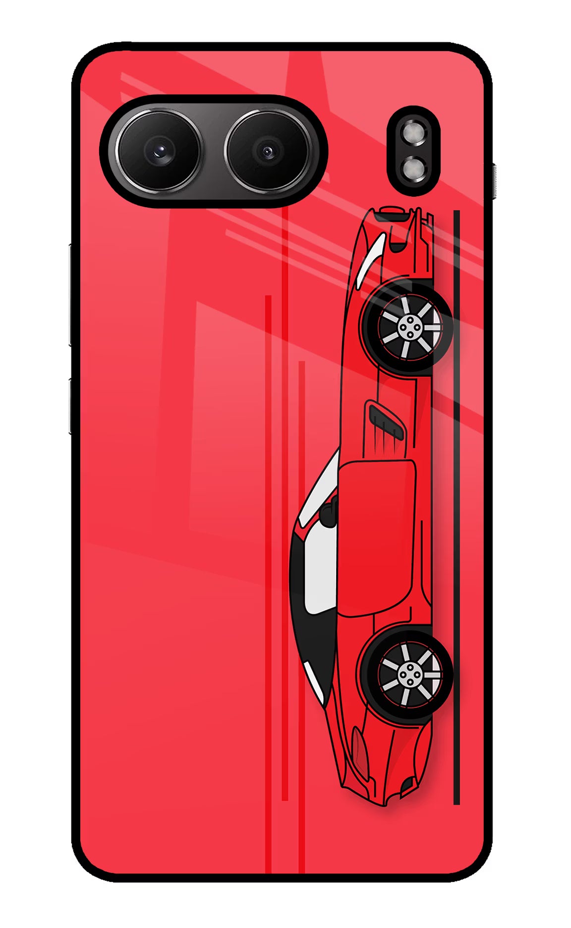 Red Velocity OnePlus Nord 4 Glass Case