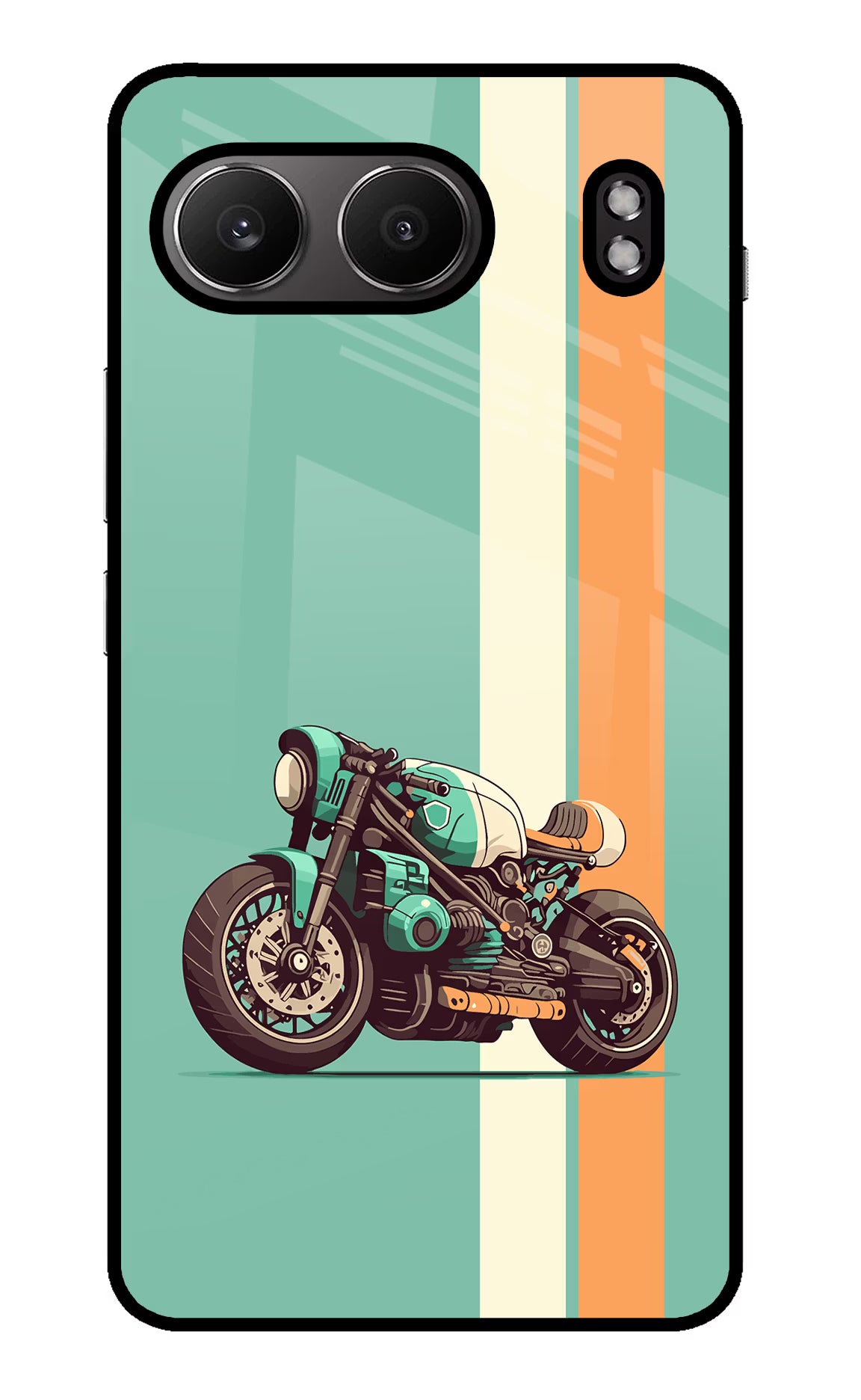 Striped Moto Drift OnePlus Nord 4 Glass Case Back Cover by Casekaro