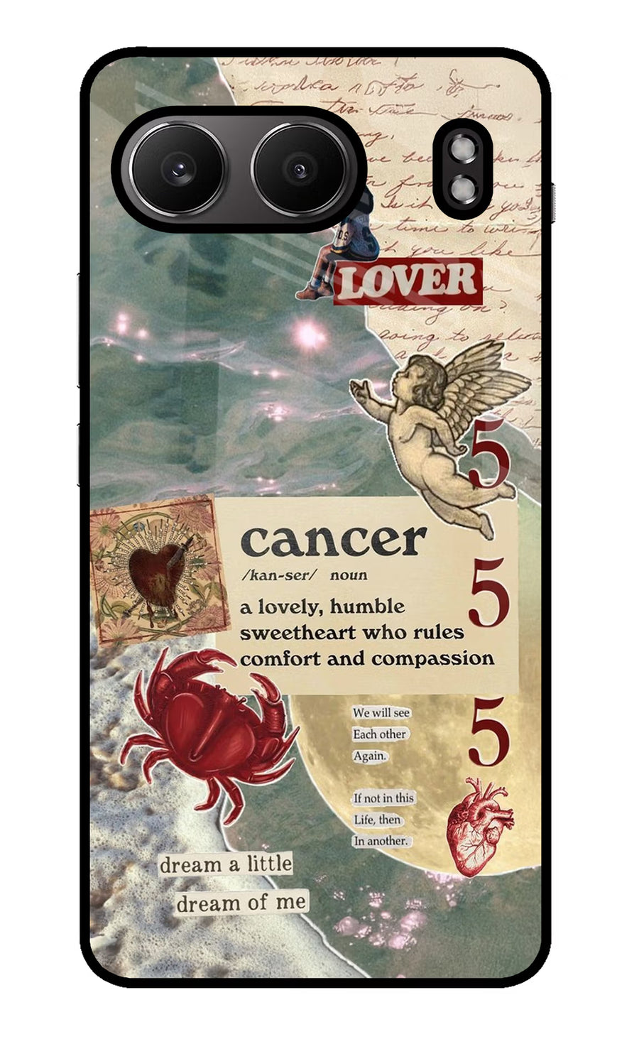 Cancer Zodiac OnePlus Nord 4 Back Cover, Glass case