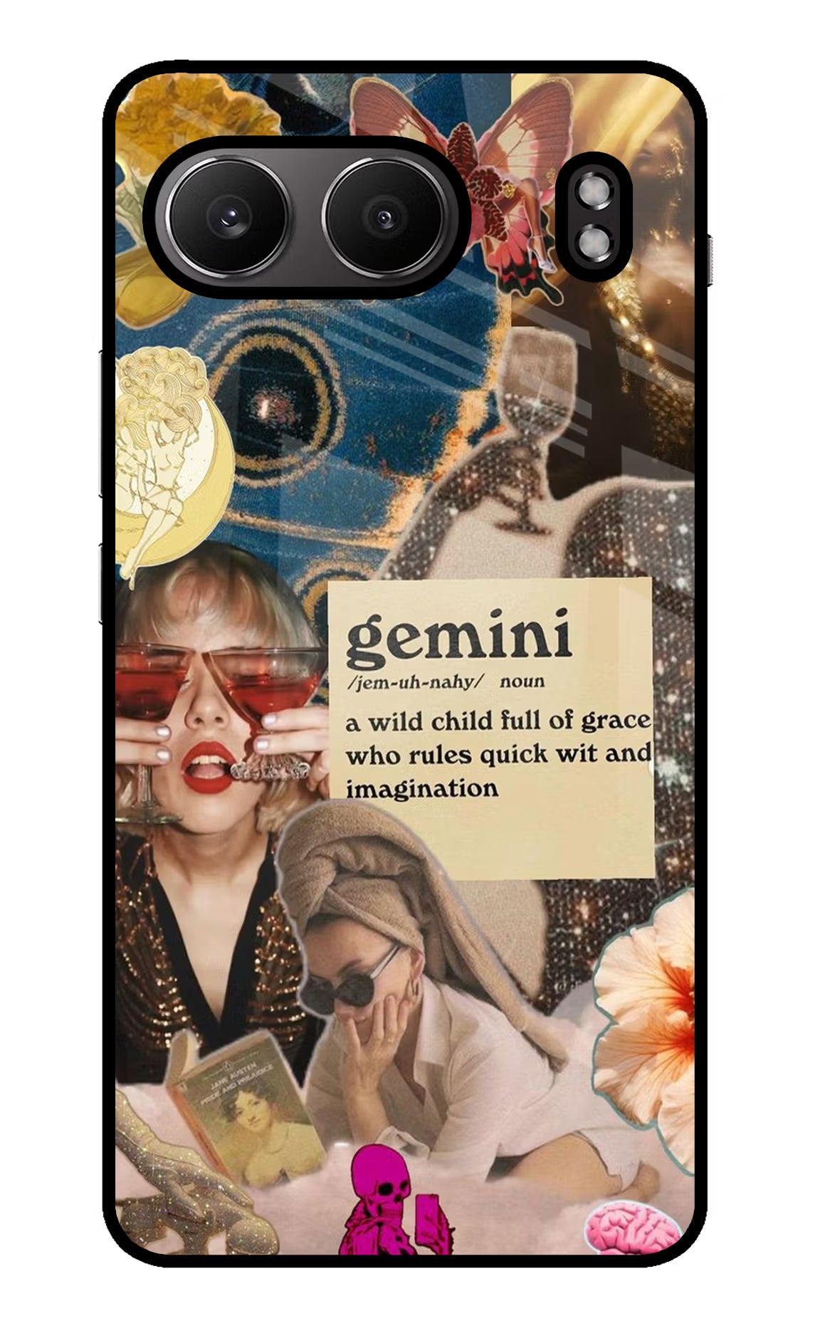 Gemini Zodiac OnePlus Nord 4 Glass Case Back Cover by Casekaro