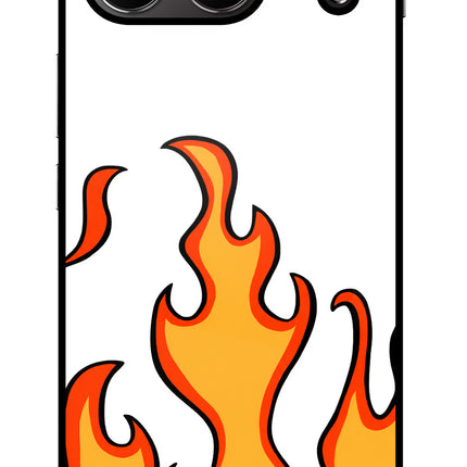 Fired Up – White OnePlus Nord 4 Glass Case