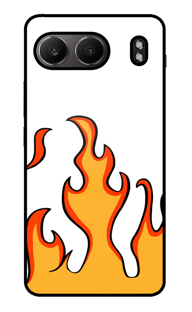 Fired Up – White OnePlus Nord 4 Glass Case