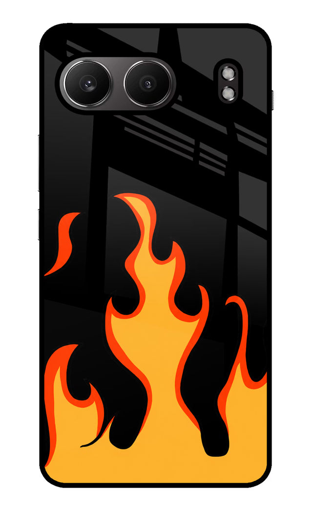 Fired Up – Black OnePlus Nord 4 Glass Case