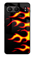 Side Sweep Flames OnePlus Nord 4 Glass Case