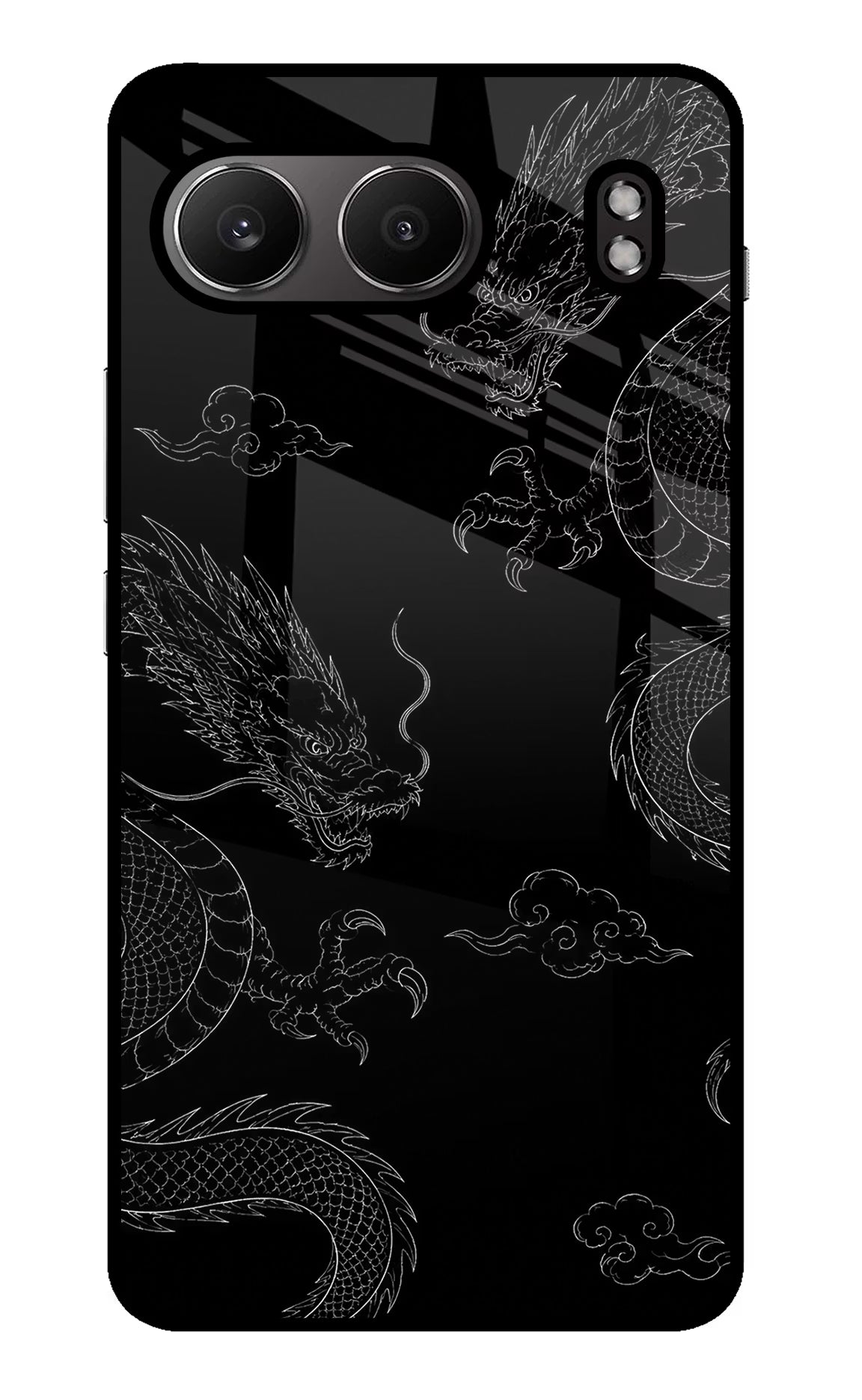 Twin Dragons OnePlus Nord 4 Glass Case Back Cover by Casekaro
