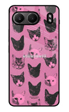 Pink Cats OnePlus Nord 4 Glass Case