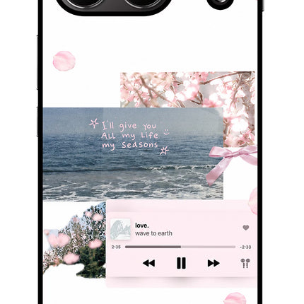 Wave to earth OnePlus Nord 4 Glass Case Back Cover by Casekaro
