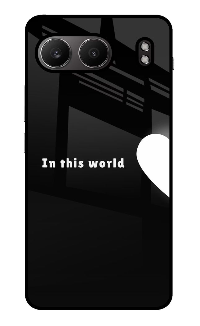 This World OnePlus Nord 4 Glass Case