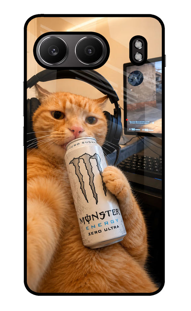 Gamer Cat Energy OnePlus Nord 4 Glass Case