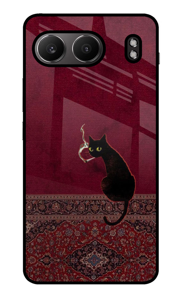 Midnight Cat OnePlus Nord 4 Glass Case