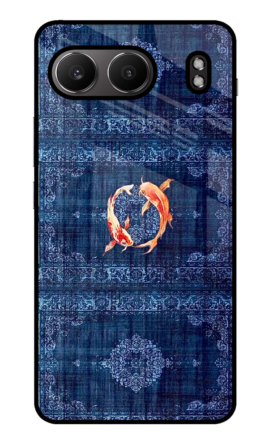 Koi Blue OnePlus Nord 4 Back Cover, Glass case