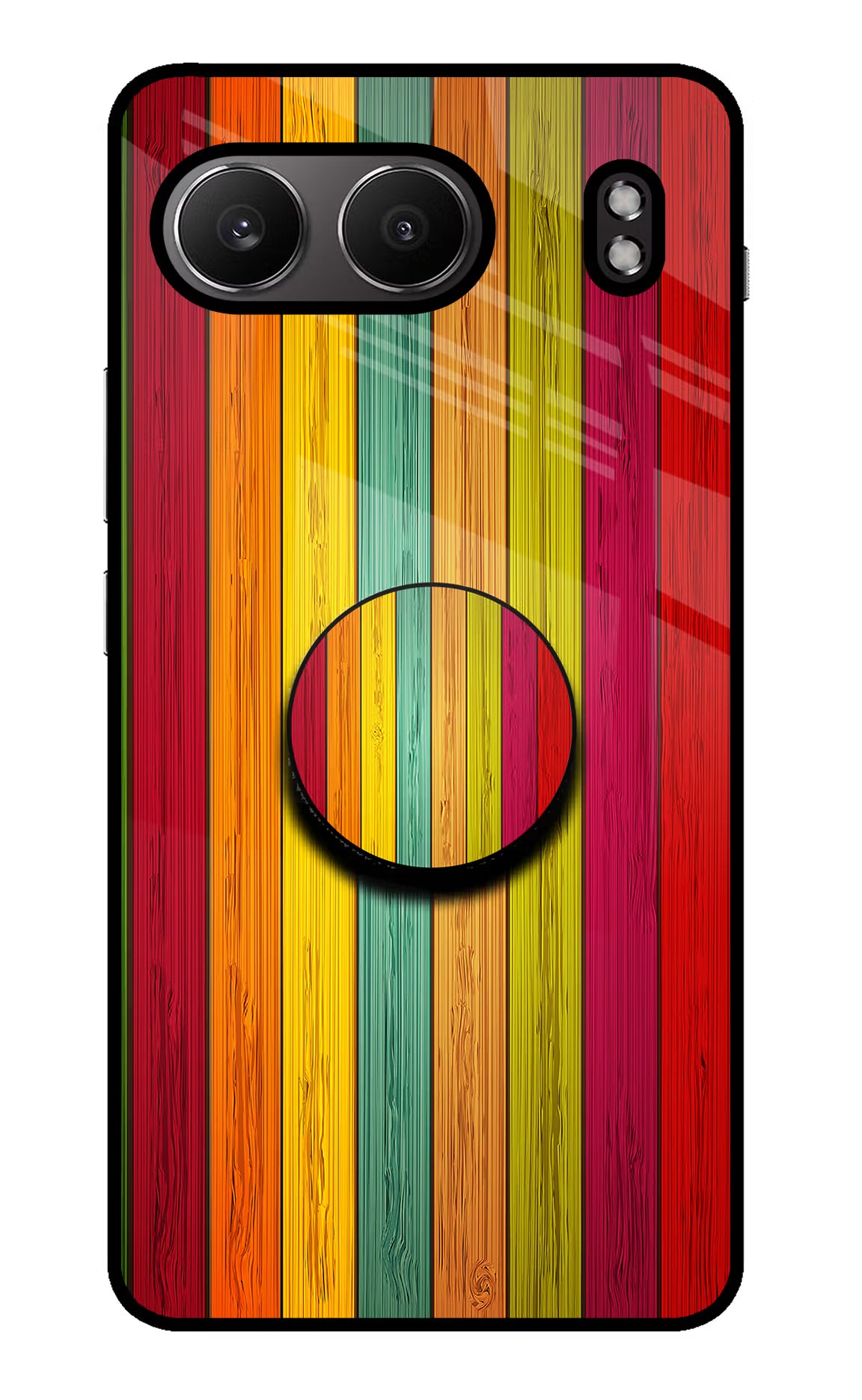 Multicolor Wooden OnePlus Nord 4 Pop Case by Casekaro