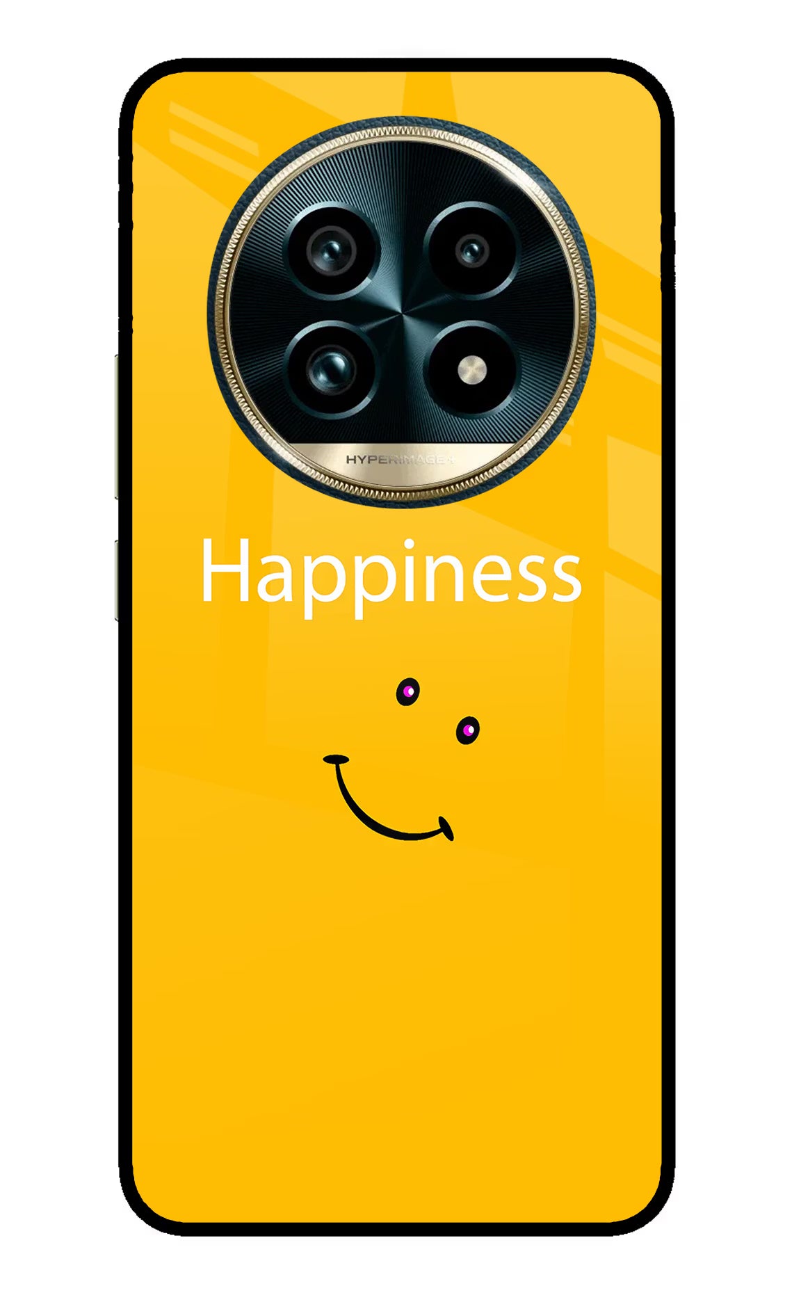 Happiness With Smiley Realme 13 Pro+ 5G Glass Case Back Cover by Casekaro