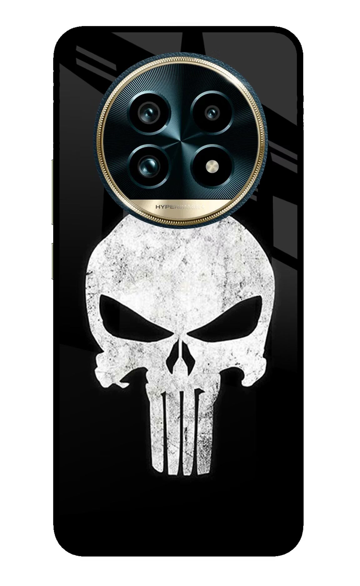 Punisher Skull Realme 13 Pro+ 5G Glass Case Back Cover by Casekaro