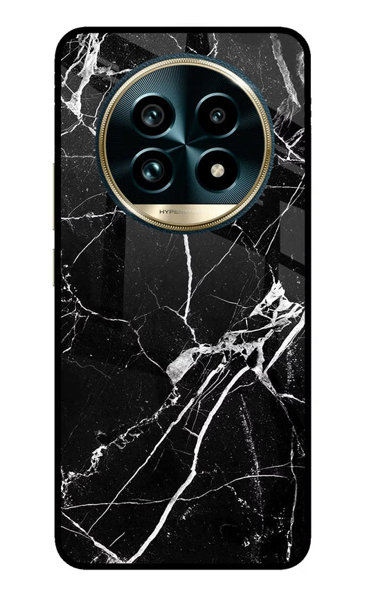 Black Marble Pattern Realme 13 Pro+ 5G Glass Case