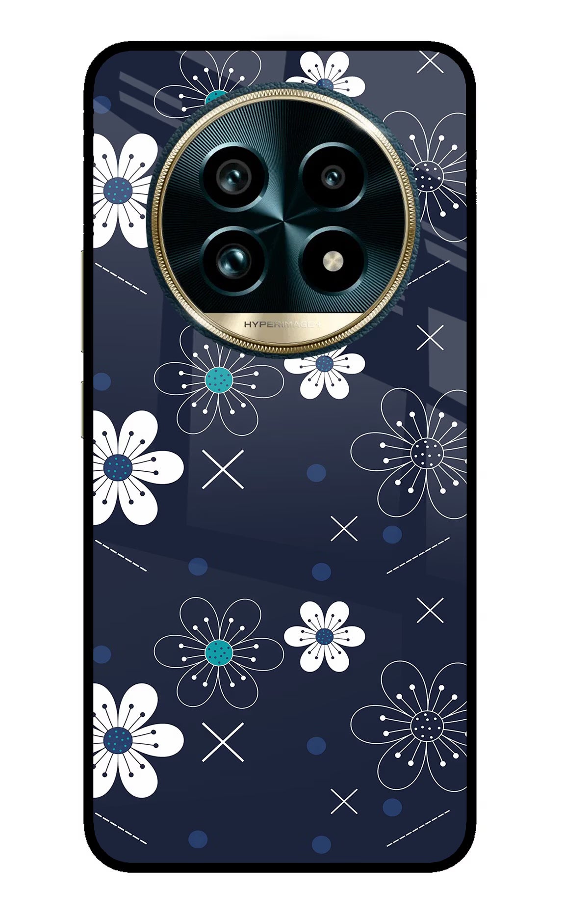 Flowers Realme 13 Pro+ 5G Glass Case Back Cover by Casekaro