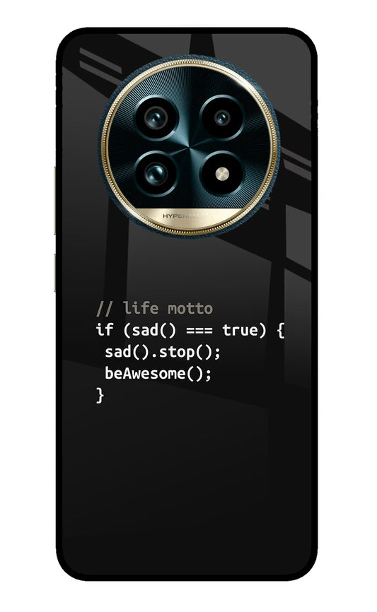 Life Motto Code Realme 13 Pro+ 5G Glass Case