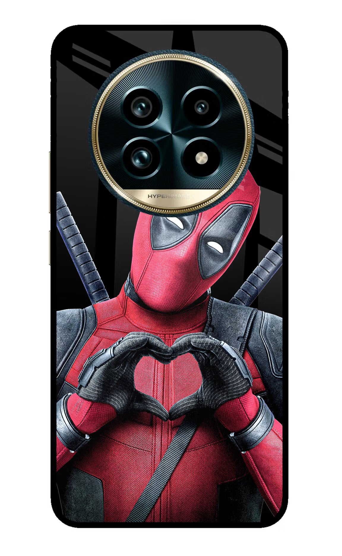 Deadpool Realme 13 Pro+ 5G Glass Case Back Cover by Casekaro