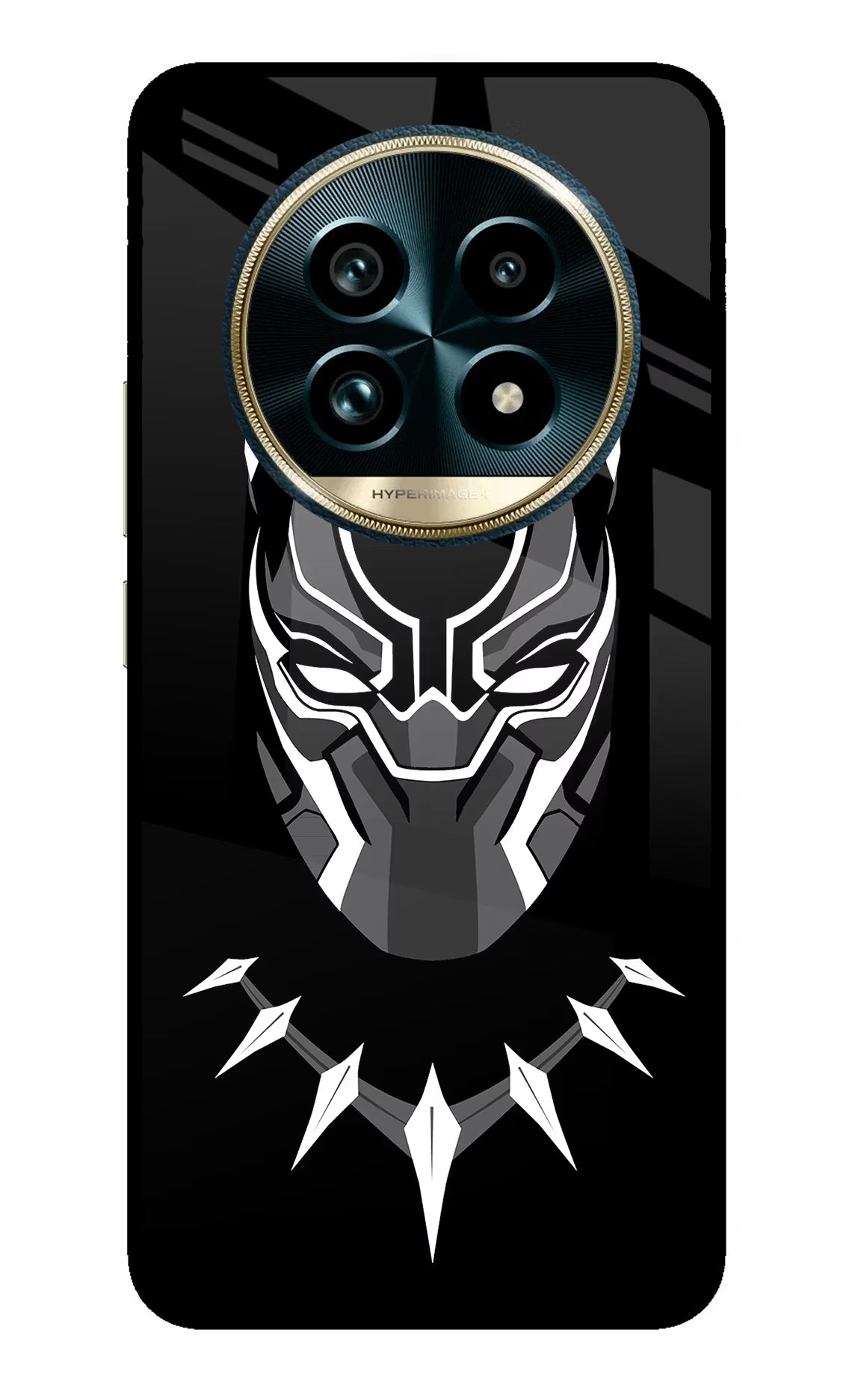 Black Panther Realme 13 Pro+ 5G Glass Case Back Cover by Casekaro