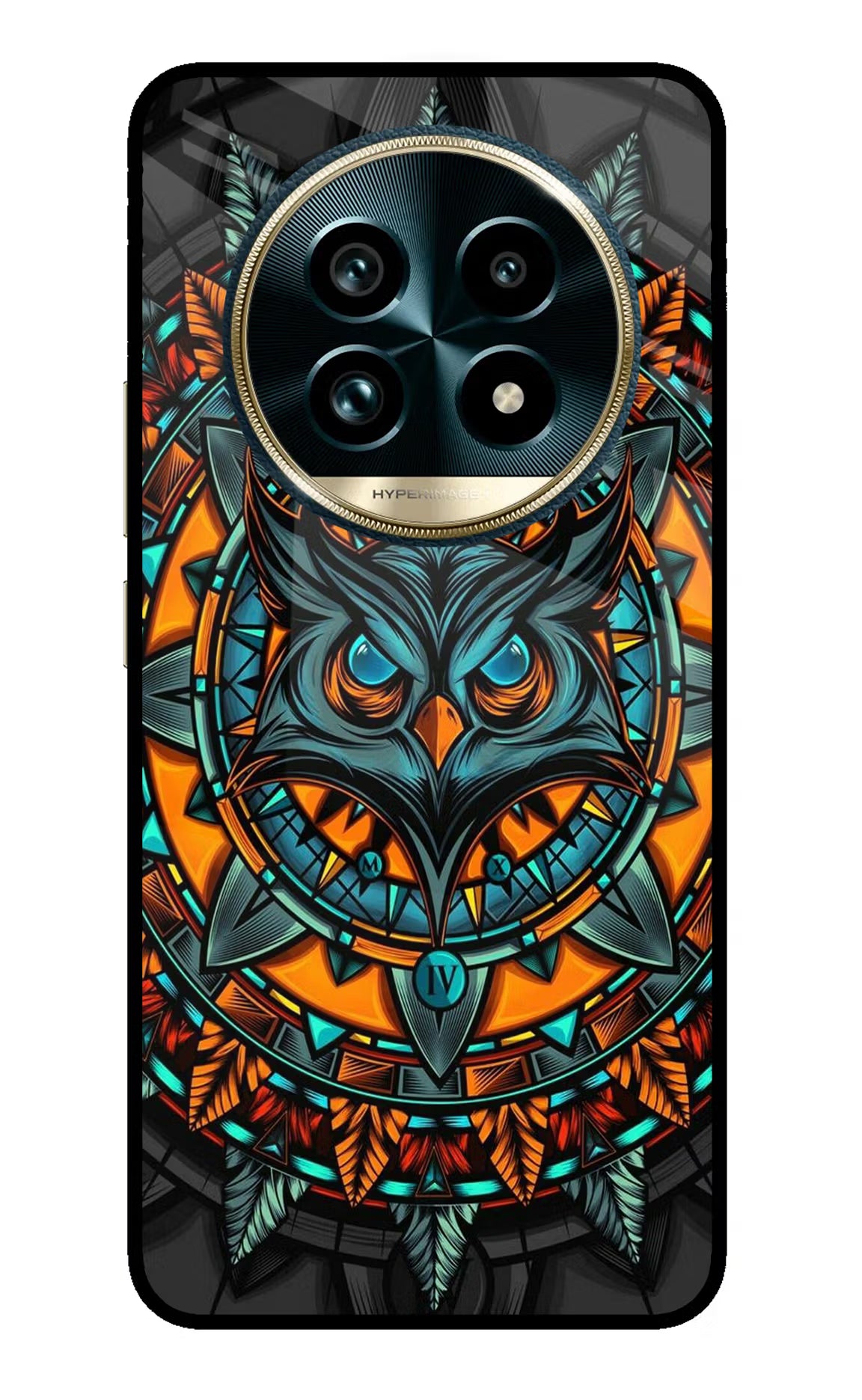 Angry Owl Art Realme 13 Pro+ 5G Glass Case Back Cover by Casekaro