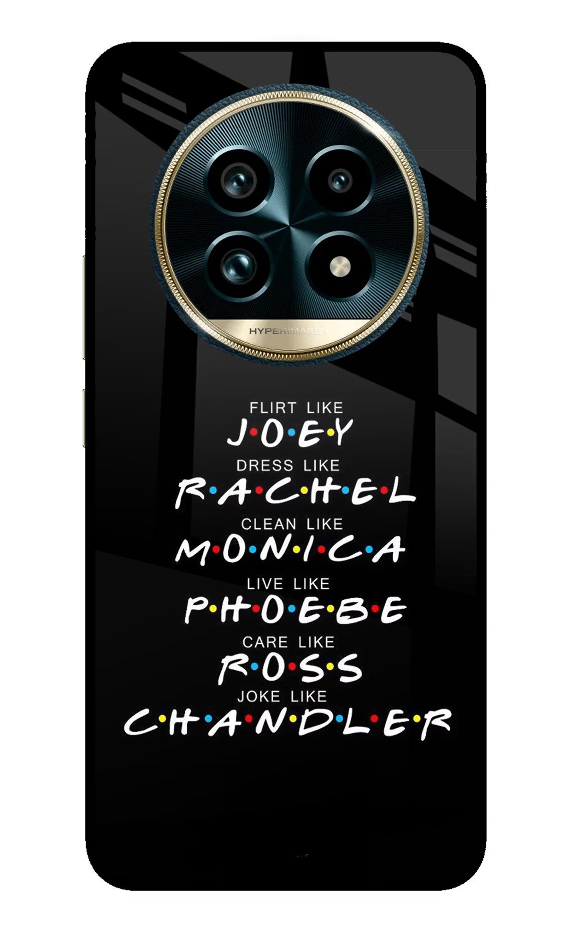 FRIENDS Character Realme 13 Pro+ 5G Glass Case