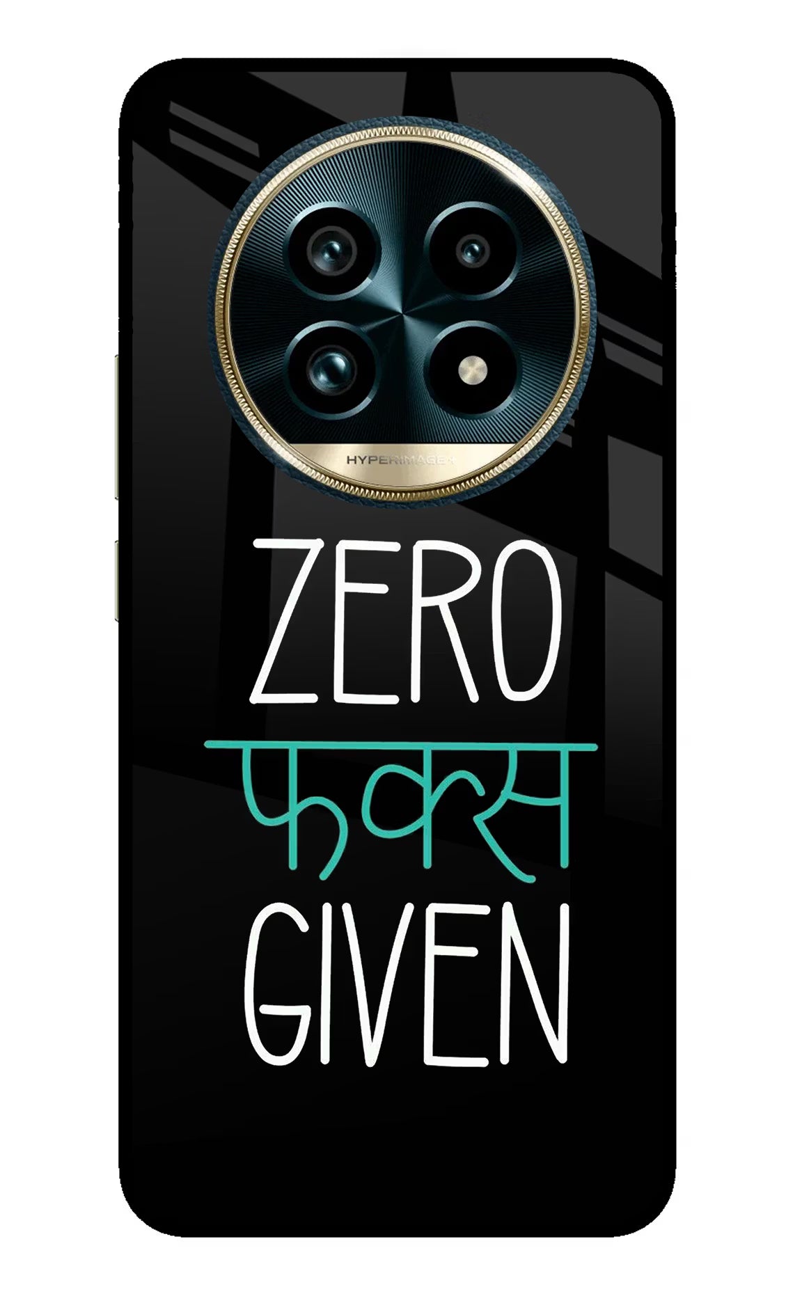 Zero Fucks Given Realme 13 Pro+ 5G Glass Case Back Cover by Casekaro