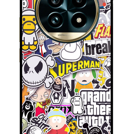 Sticker Bomb Realme 13 Pro+ 5G Glass Case