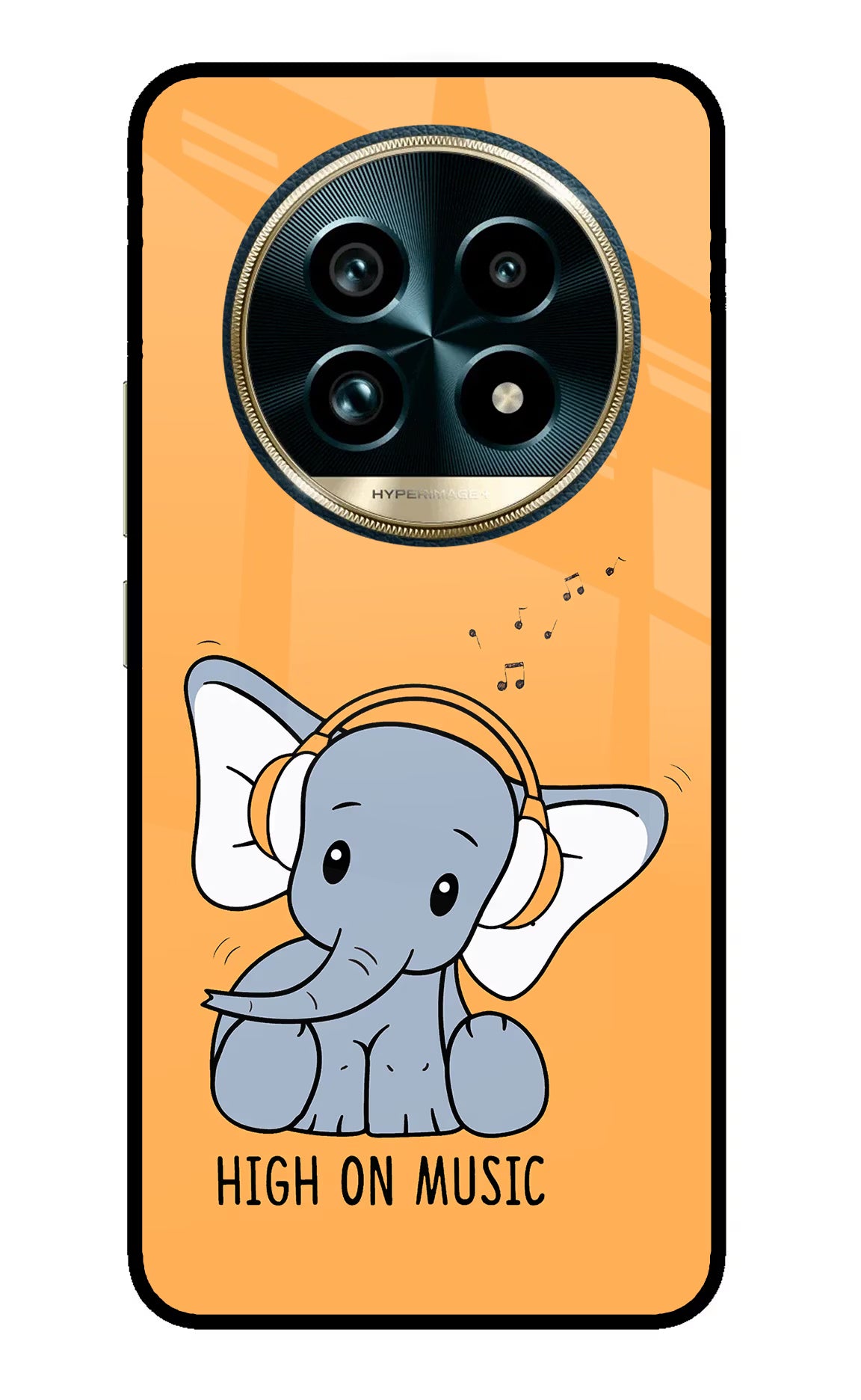 High On Music Realme 13 Pro+ 5G Glass Case Back Cover by Casekaro