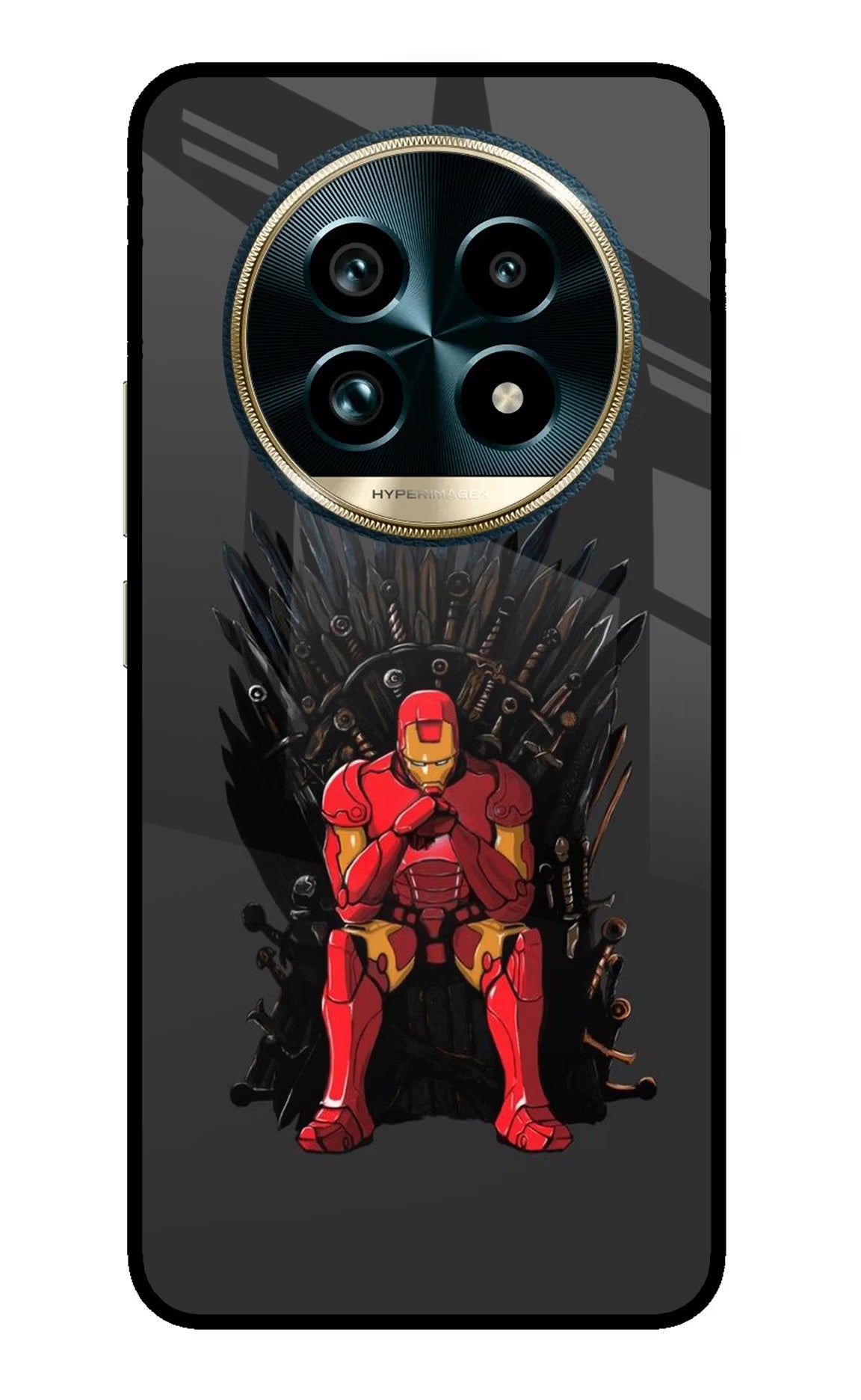 Ironman Throne Realme 13 Pro+ 5G Glass Case Back Cover by Casekaro