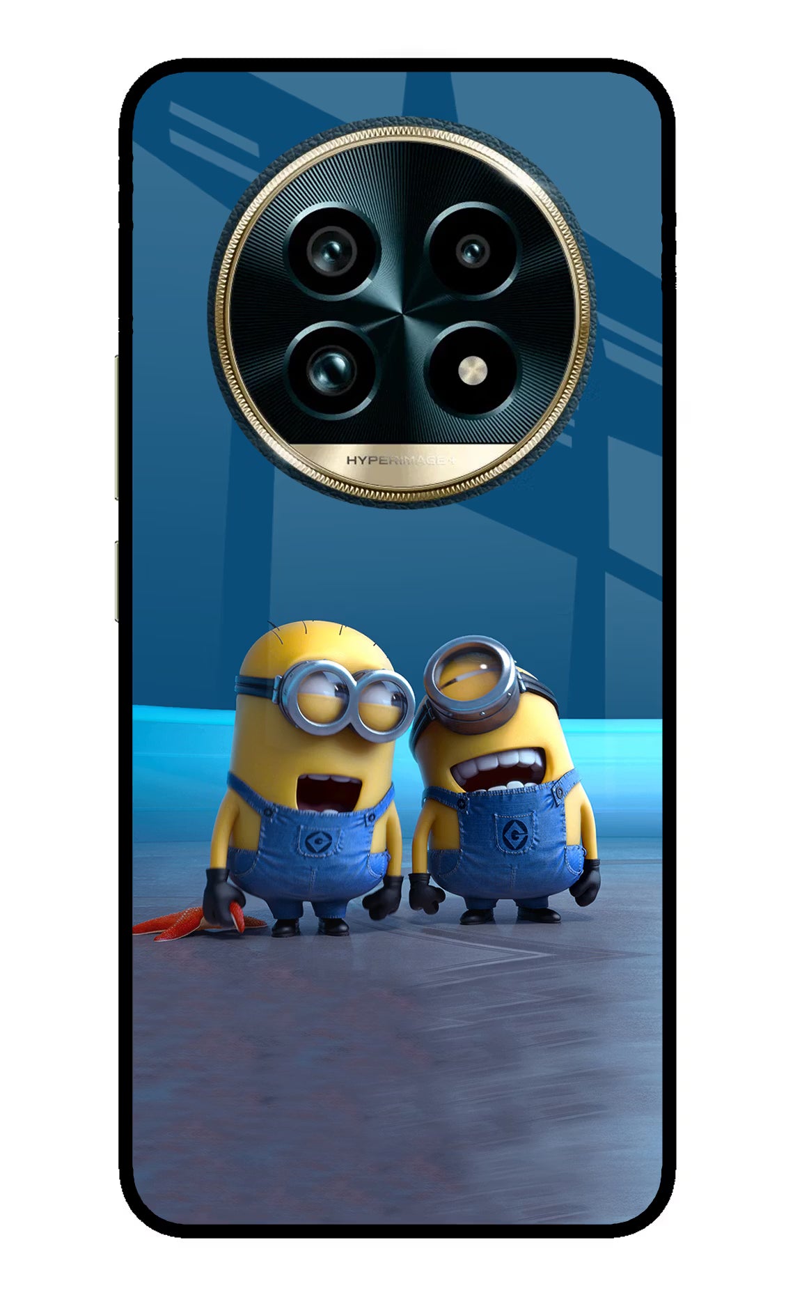 Minion Laughing Realme 13 Pro+ 5G Glass Case Back Cover by Casekaro