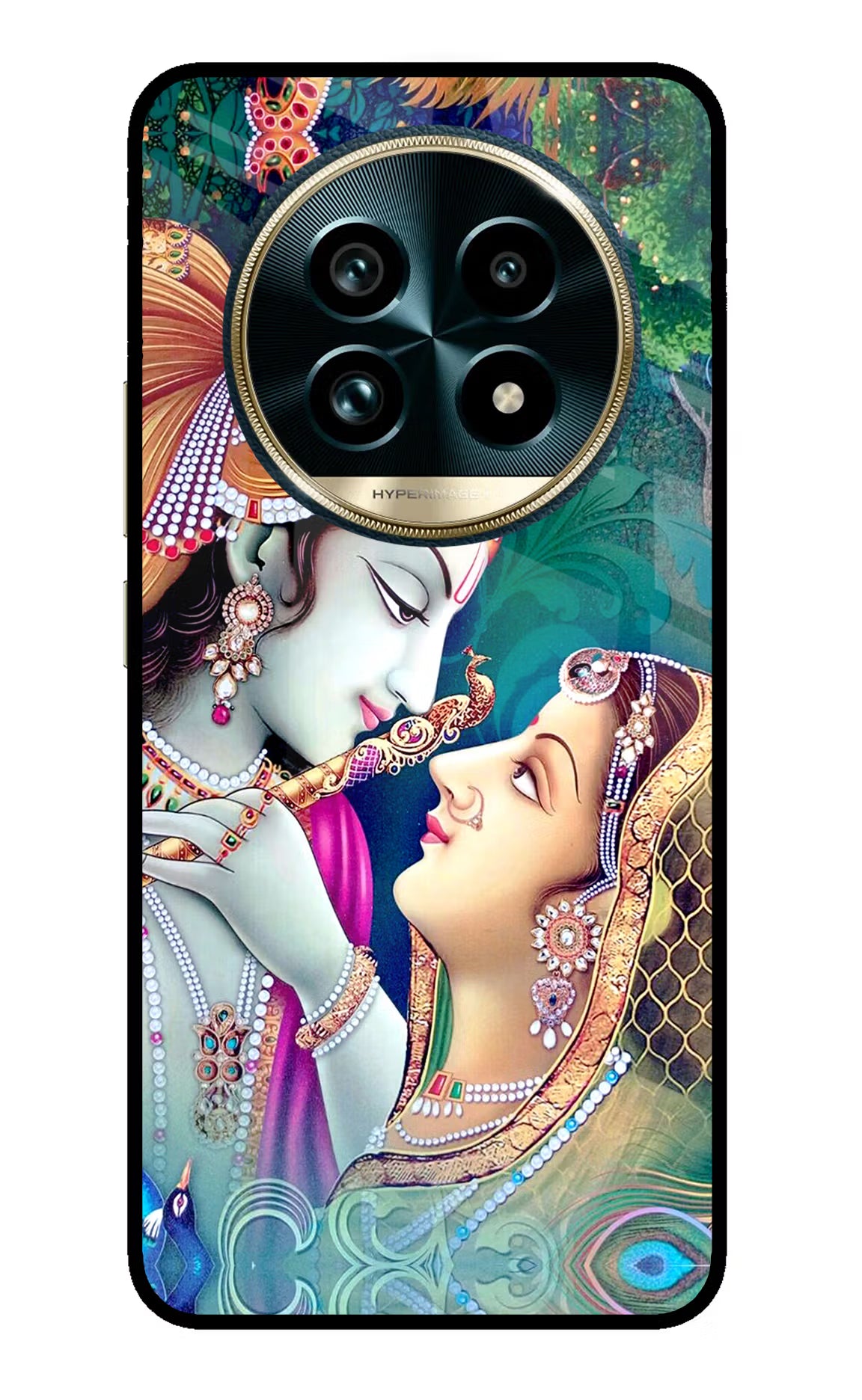 Lord Radha Krishna Realme 13 Pro+ 5G Glass Case Back Cover by Casekaro