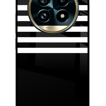 Black and White Print Realme 13 Pro+ 5G Glass Case
