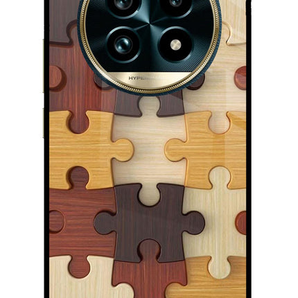 Wooden Puzzle Realme 13 Pro+ 5G Glass Case