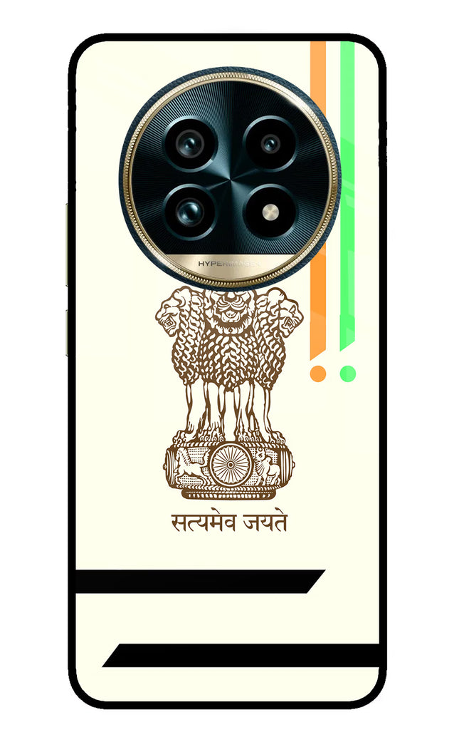 Satyamev Jayate Brown Logo Realme 13 Pro+ 5G Glass Case
