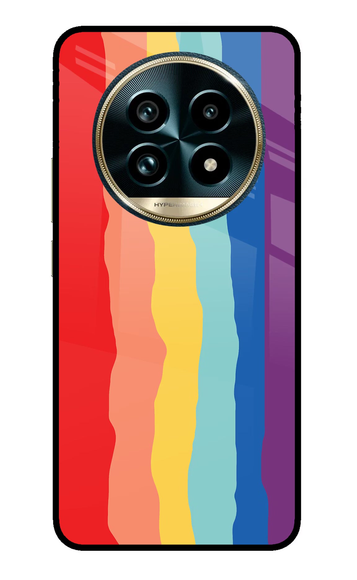 Rainbow Realme 13 Pro+ 5G Glass Case Back Cover by Casekaro