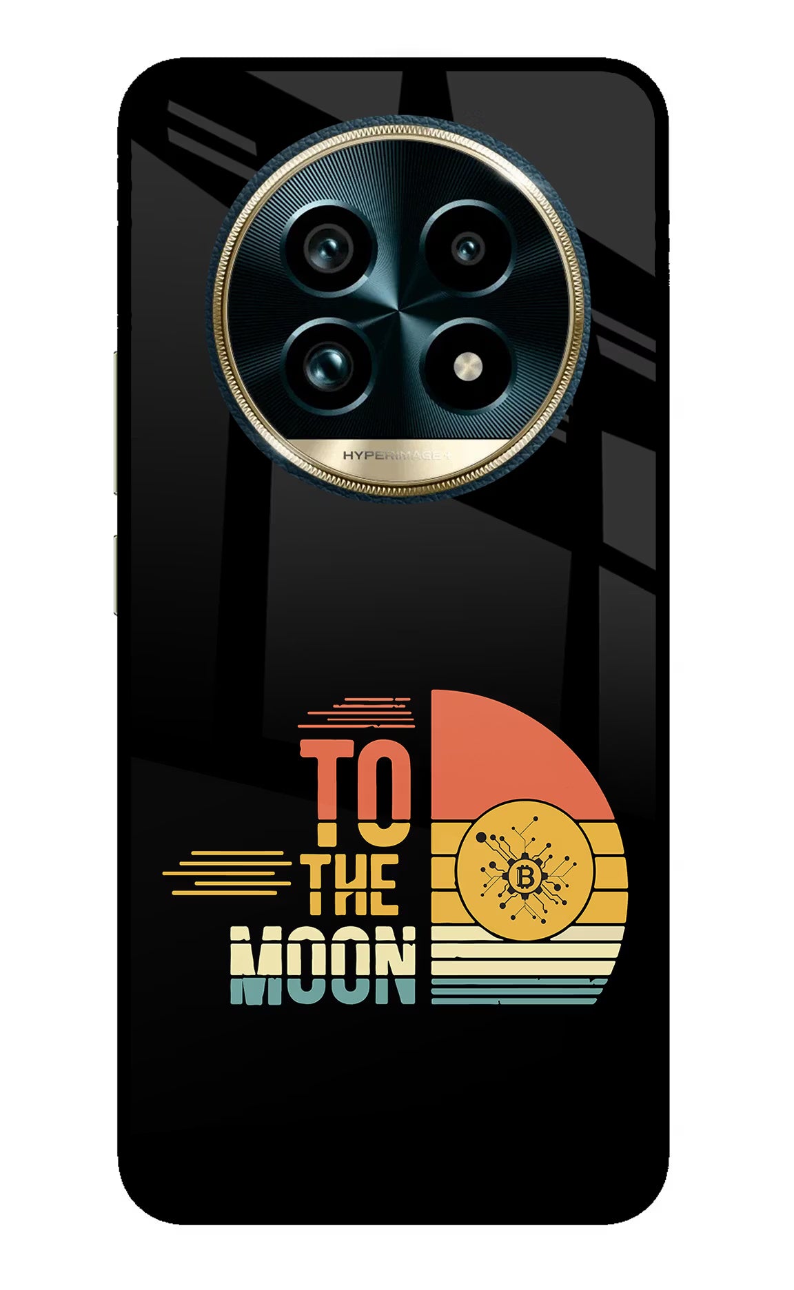 To the Moon Realme 13 Pro+ 5G Glass Case Back Cover by Casekaro