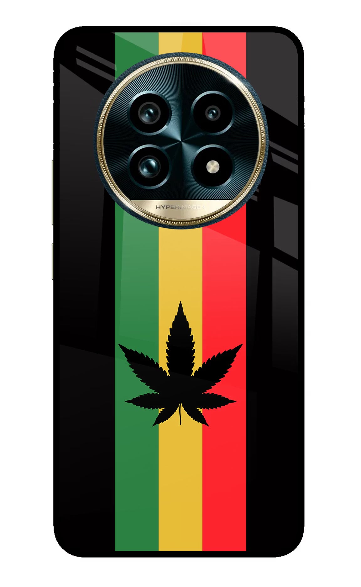 Weed Flag Realme 13 Pro+ 5G Glass Case Back Cover by Casekaro