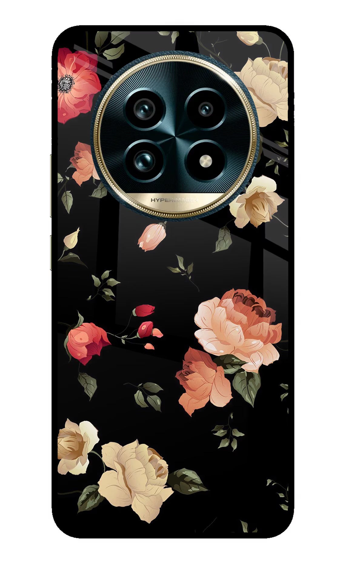 Flowers Realme 13 Pro+ 5G Glass Case Back Cover by Casekaro