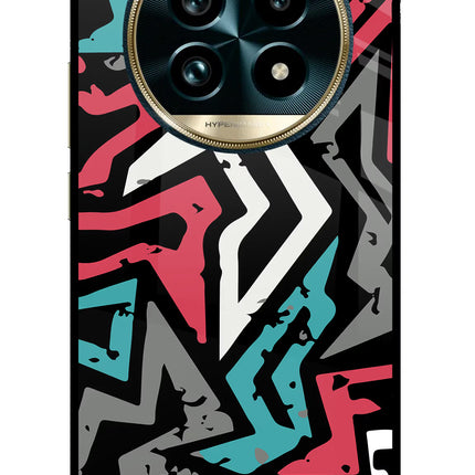 Geometric Graffiti Realme 13 Pro+ 5G Glass Case