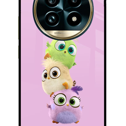 Cute Little Birds Realme 13 Pro+ 5G Glass Case