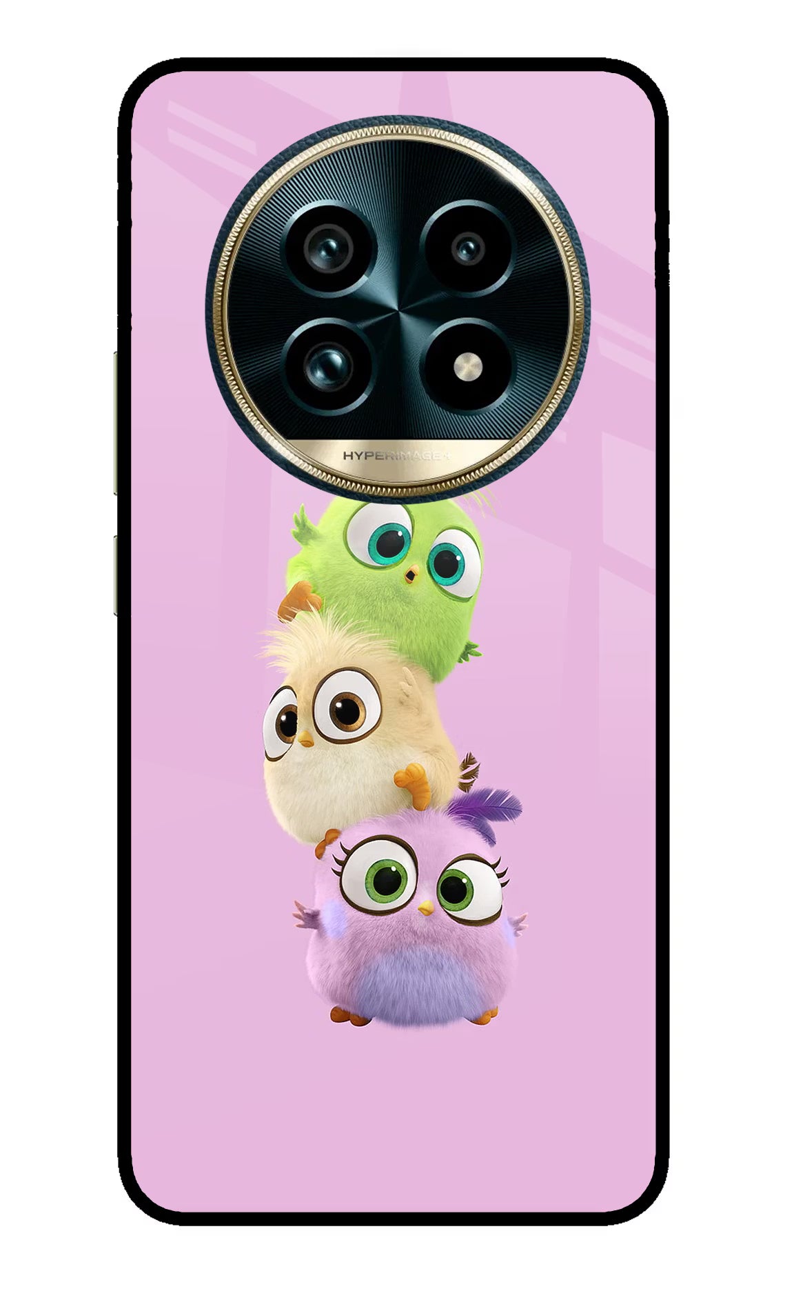 Cute Little Birds Realme 13 Pro+ 5G Glass Case Back Cover by Casekaro