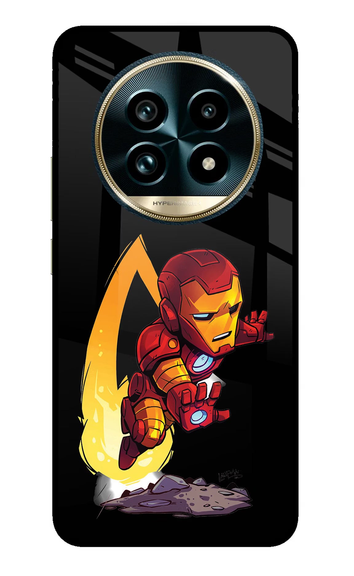 IronMan Realme 13 Pro+ 5G Glass Case Back Cover by Casekaro