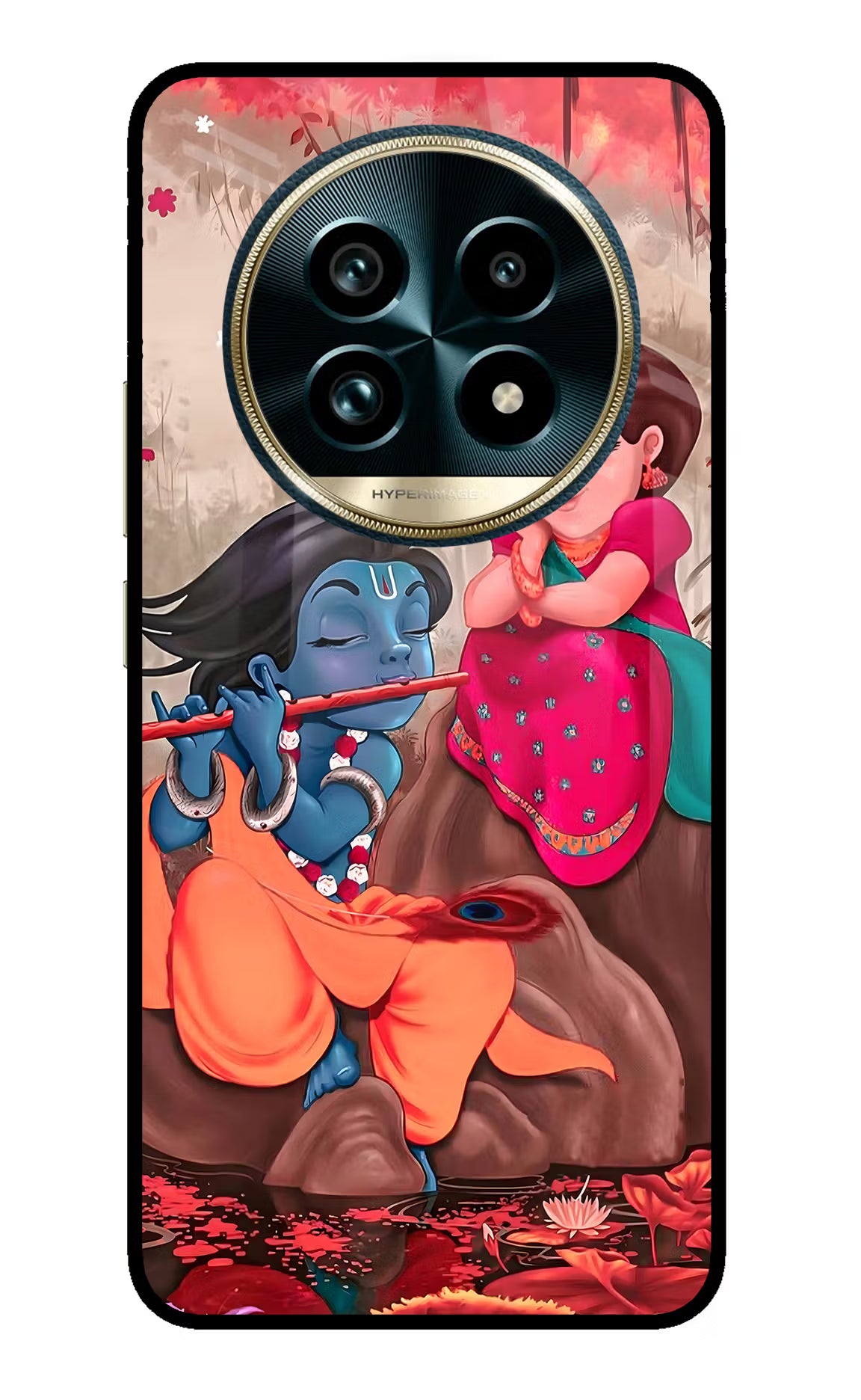 Radhe Krishna Realme 13 Pro+ 5G Glass Case Back Cover by Casekaro