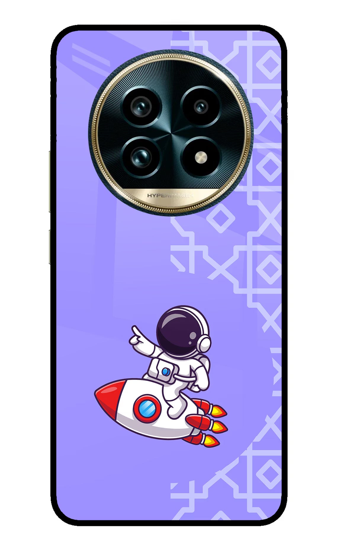 Cute Astronaut Realme 13 Pro+ 5G Glass Case