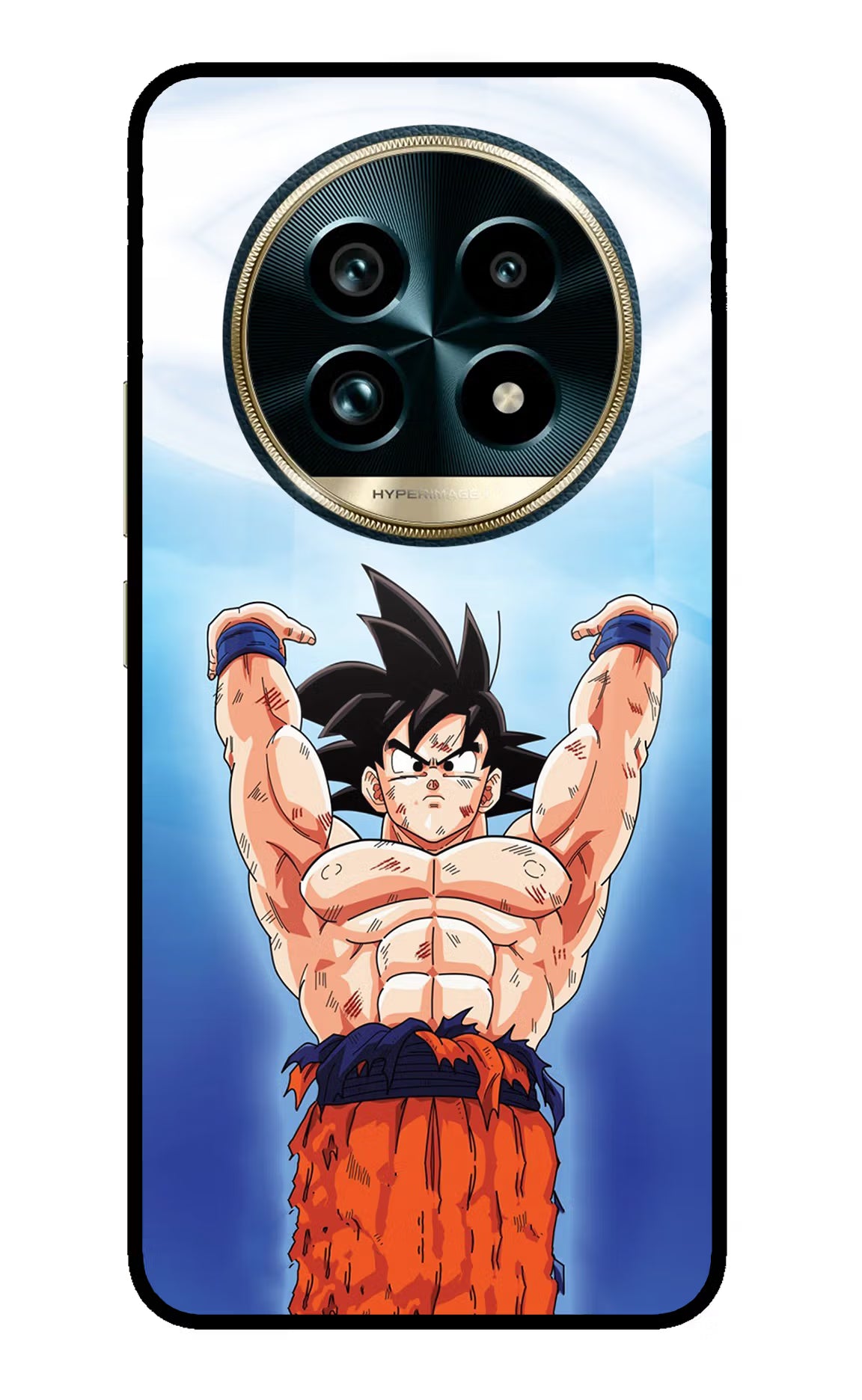 Goku Power Realme 13 Pro+ 5G Glass Case Back Cover by Casekaro